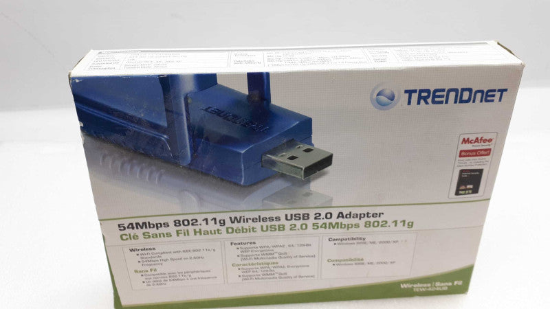 WIRELESS USB 2.0 ADAPTER TRENDNET 54MBPS 802.11G &