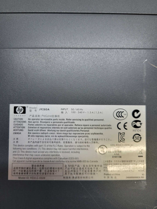 HP ProCurve 2510G-48 - J9280A - 48 Port Gigabit Switch