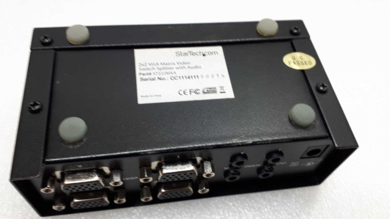 StarTech ST222MXA 2X2 VGA MATRIX VIDEO SPLITTER WITH AUDIO &