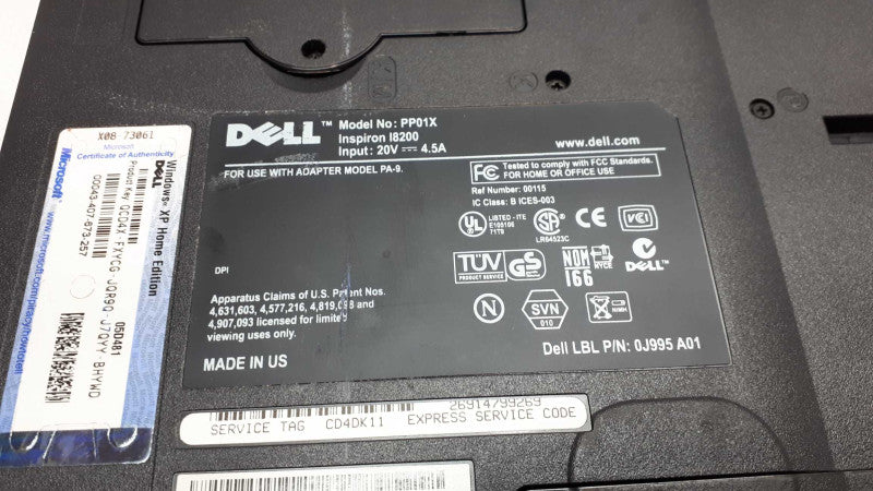 Inspiron 18200 Dell Model PP01X  Laptop &