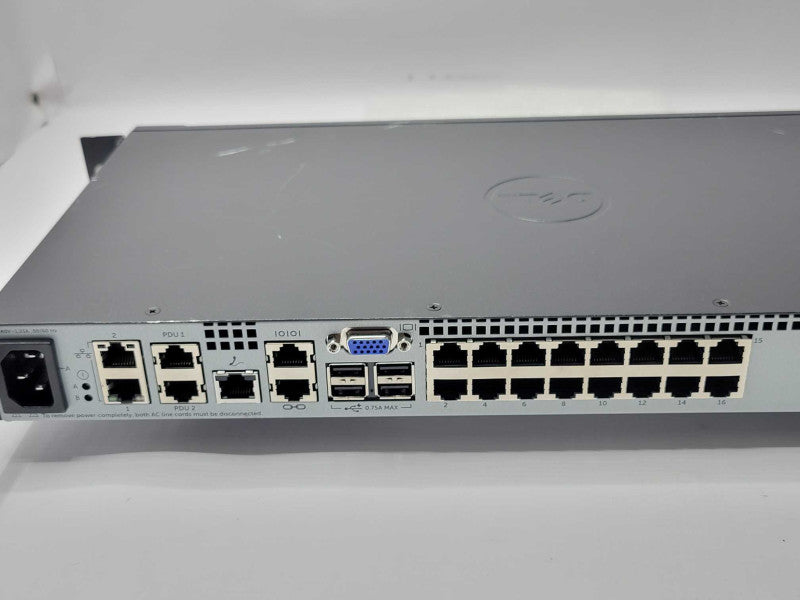 Dell KVM 2162DS 16 Port Remote Console Switch 5FCNR, READ _