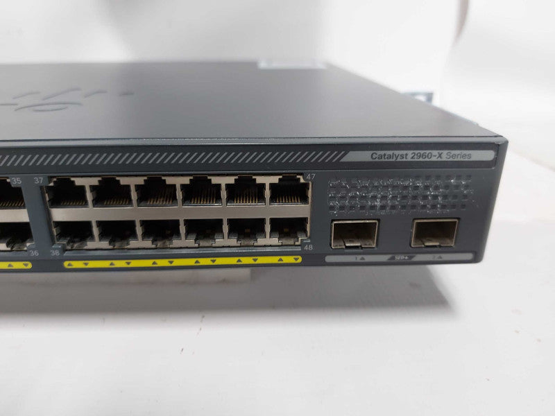 Cisco Catalyst 2960-X Series WS-C2960X-48FPS-L PoE+ Network Switch fact reset Q#