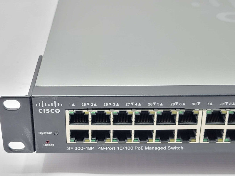 Cisco SF300-48P 48-Port 10/100 PoE Managed Switch SRW248G4P-K9 _