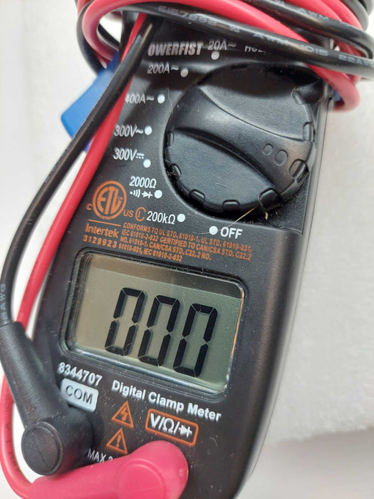 Powerfist Digital Clamp Meter Model: 8344707