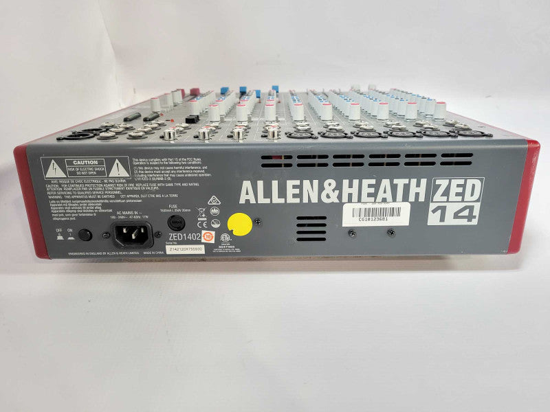 Allen & Heath ZED 14 USB 14-Channel Mixer (D8058A) READ Q$