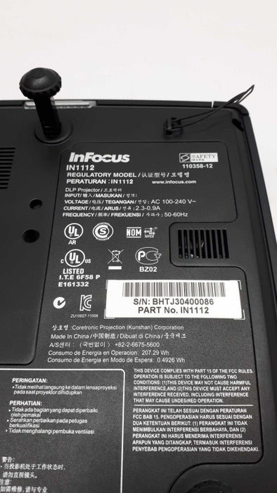 InFocus IN112 Projector SVGA Portable Projector &