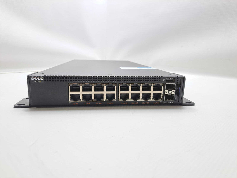 Dell X1018P E11W 16 Port Gigabit PoE 2x SFP Managed Network Switch )