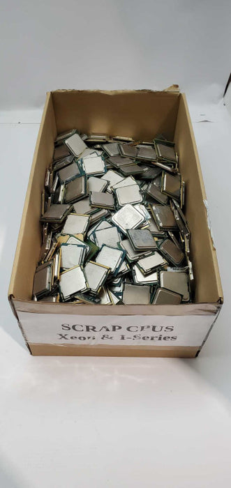 16KG of Assorted Scrap Intel I-Series & Xeon CPUs @