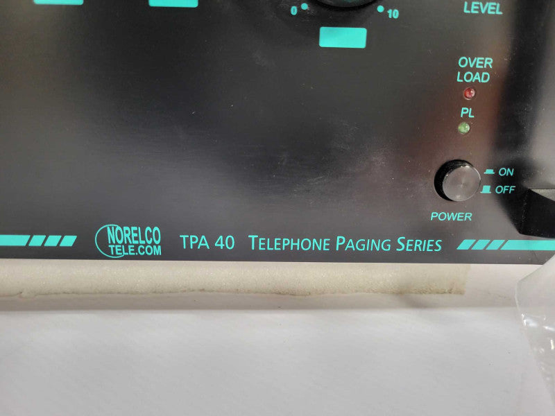 Norelco TPA 40 Telephone Paging Series 40-Watt Phone Amplifier $