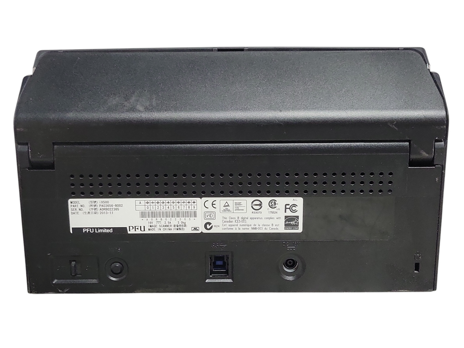 Fujitsu ScanSnap iX500 Document Scanner PA03656-B002 w/ Power adapter _