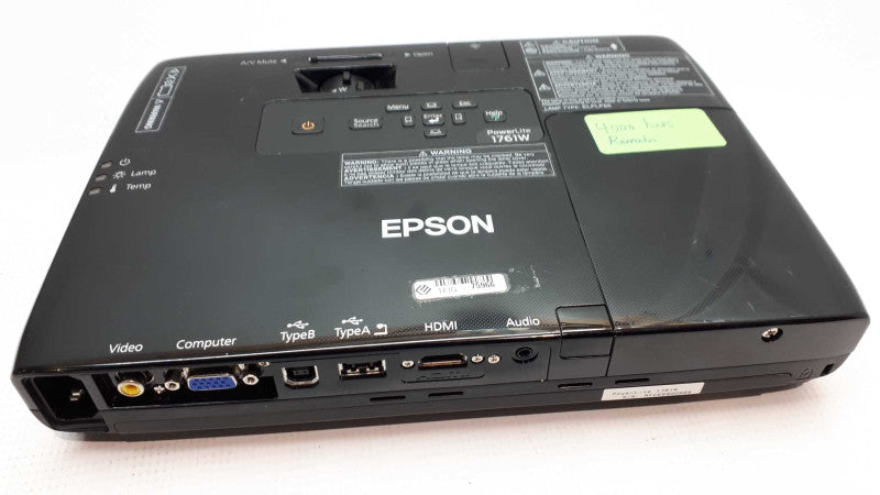 Epson PowerLite 1761W 3LCD WXGA HDMI LCD Projector / H478A &