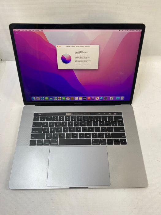 Apple MacBook Pro 15\\" 2019 TouchBar i7-9750H Radeon Pro 555X 16GB 256SSD READ