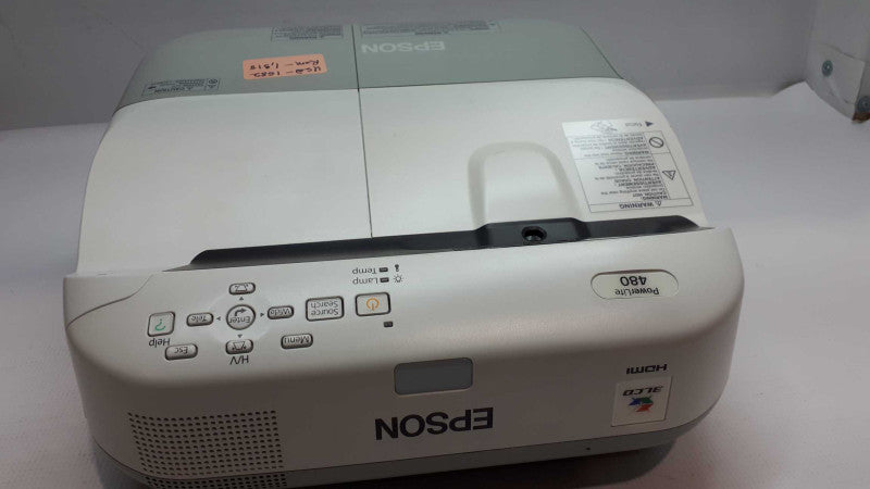 H485A Epson PowerLite 480 3LCD Projector 3000 Lumens HD HDMI &