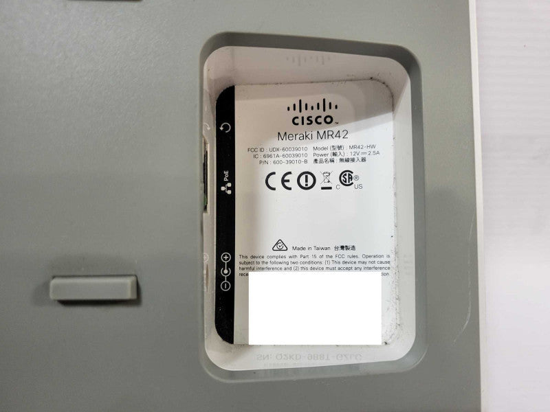 Cisco Meraki MR42-HW Access Point [Unclaimed] $