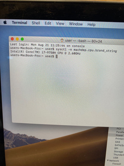 Apple MacBook Pro 15\\" 2019 TouchBar i7-9750H Radeon Pro 555X 16GB 256SSD READ