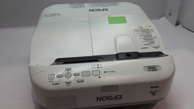 EPSON BRIGHTLINK 595WI 3LCD SHORT THROW PROJECTOR H599A &