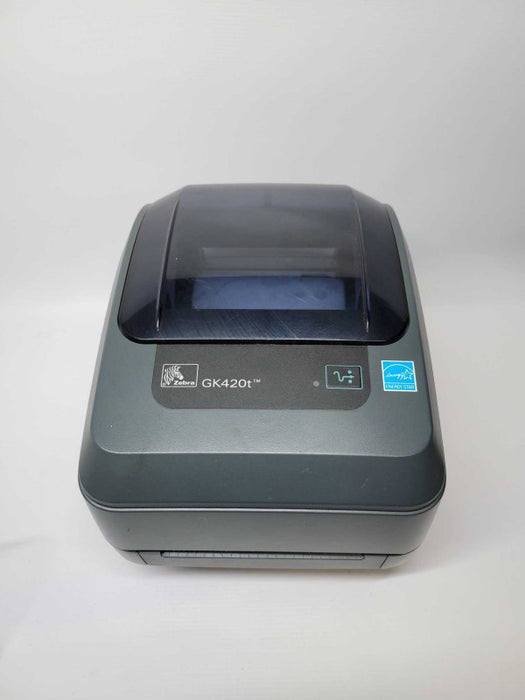 Zebra GK420T Label Thermal Transfer Printer with Power Adapter