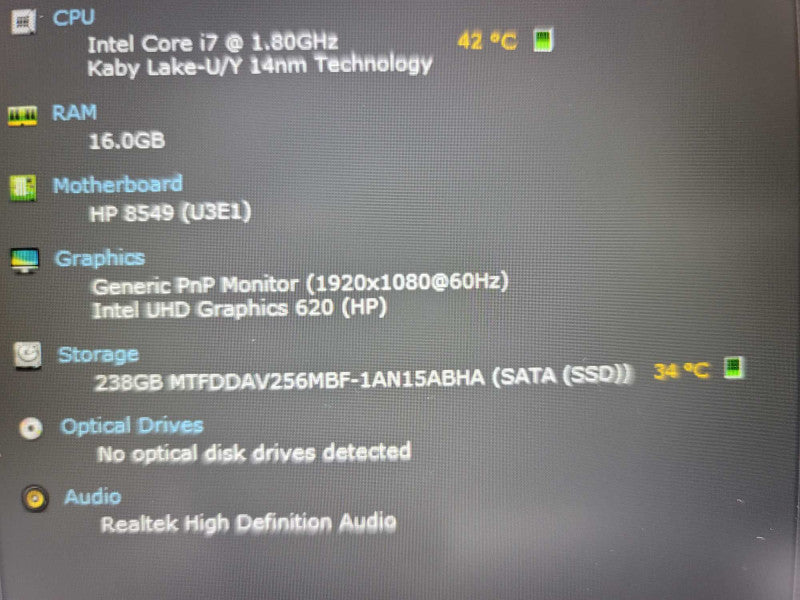 HP EliteBook 850 G6 i7-8565U @ 1.8GHz, 16GB DDR4, 256GB m.2  Î²