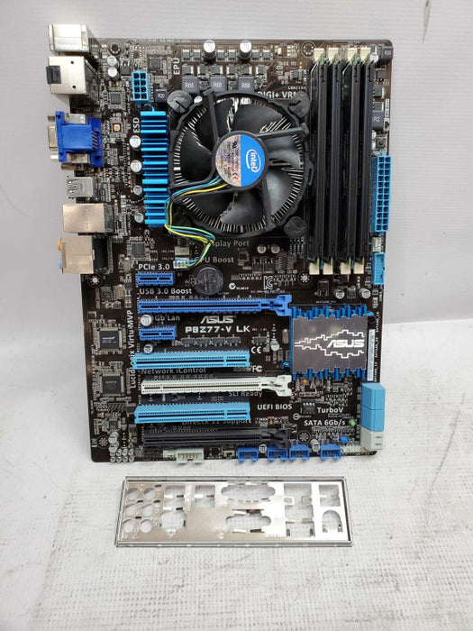 Asus P8Z77-V LK Motherboard with intel i7-3770 @ 3.40 GHZ, 32GB DDR3
