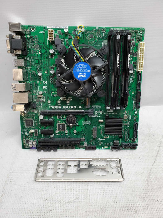 Asus Prime Q270M-C Motherboard with i7-7700 @ 3.60 GHZ, 16GB DDR4