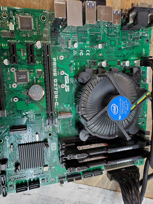 Asus Prime Q270M-C Motherboard with i7-7700 @ 3.60 GHZ, 16GB DDR4