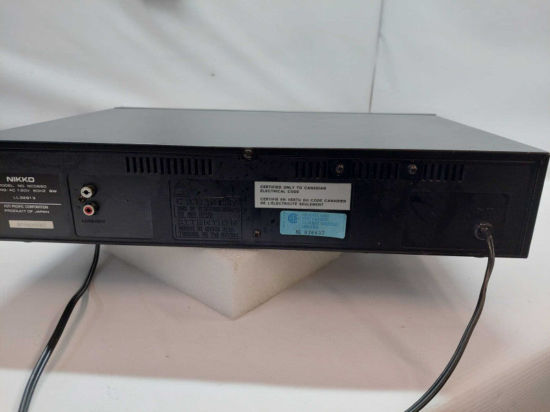 Nikko Programmable Compact Disc Player Model: NCD 660