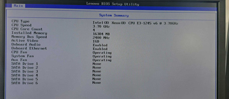 Lenovo ThinkStation P320 Xeon E3-1245 v6 @ 3.70GHz 16GB DDR4 No HDD/OS )