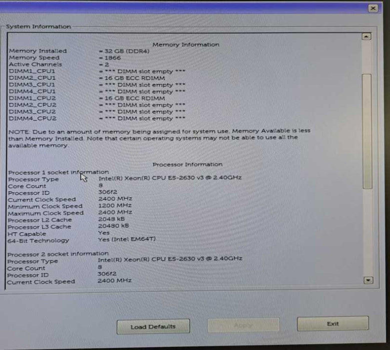 Dell Precision 7810 WS 2x Xeon E5-2630 v3 @ 2.40GHz 32GB DDR4 No PSU No GPU )