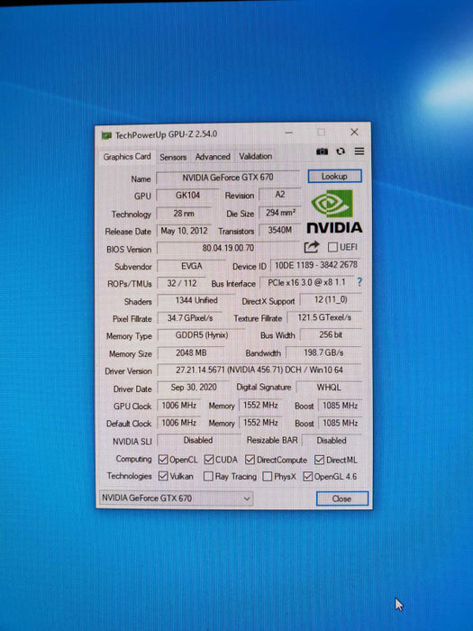 Geforce GTX 670 2gb
