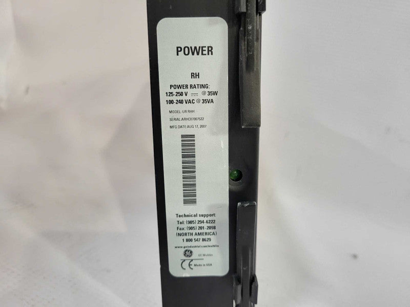 GE / UR RHH / POWER, 125-250V 35W, 12A0-0101-B4, 1pcs $
