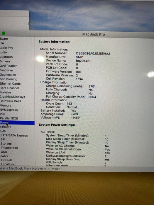 Apple MacBook Pro 15\\" 2019 TouchBar i7-9750H Radeon Pro 555X 16GB 256SSD READ