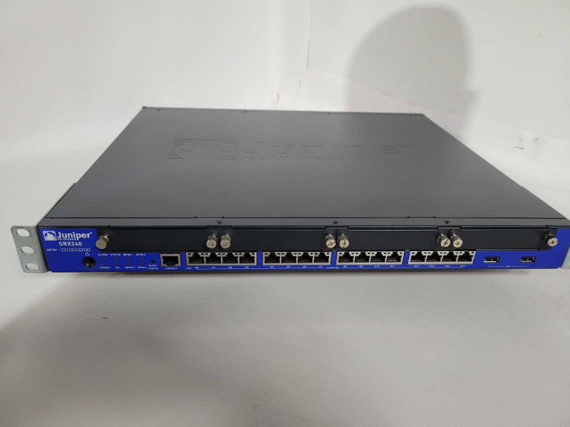 Juniper Networks SRX240 Secure Service Gateway 16 PoE Ports w/ Rack Ears !