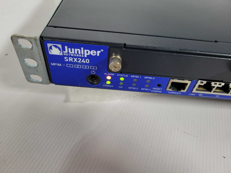 Juniper Networks SRX240 Secure Service Gateway 16 PoE Ports w/ Rack Ears !