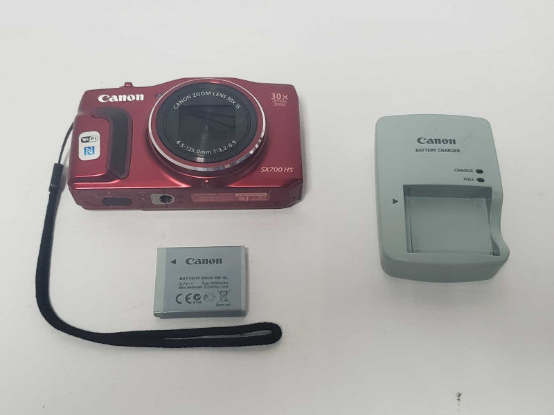 Canon Powershot SX700 HS (Red) 16.1MP Digital Camera  |