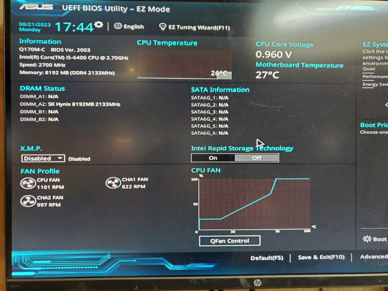 Custom PC - Intel i5-6400 @ 2.70 GHZ 8GB DDR4, 500W PSU