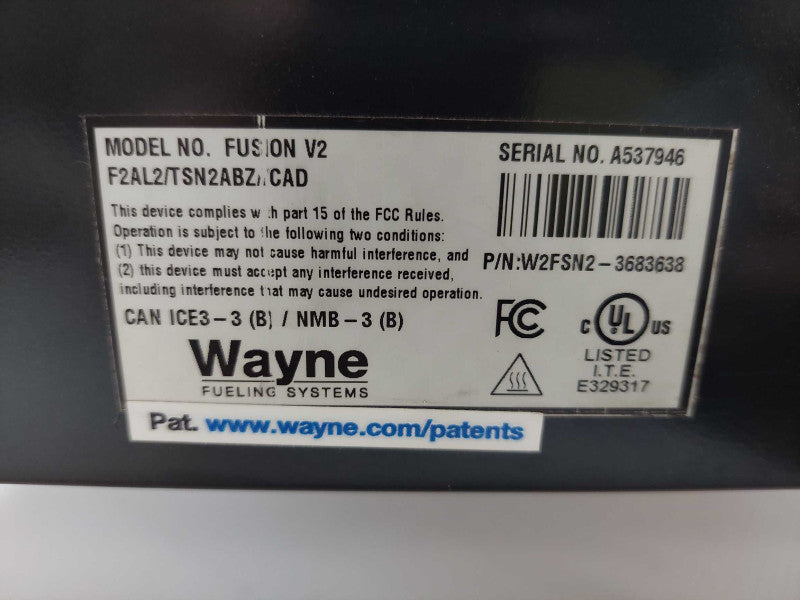 Wayne Fueling Systems Model: Fusion V2