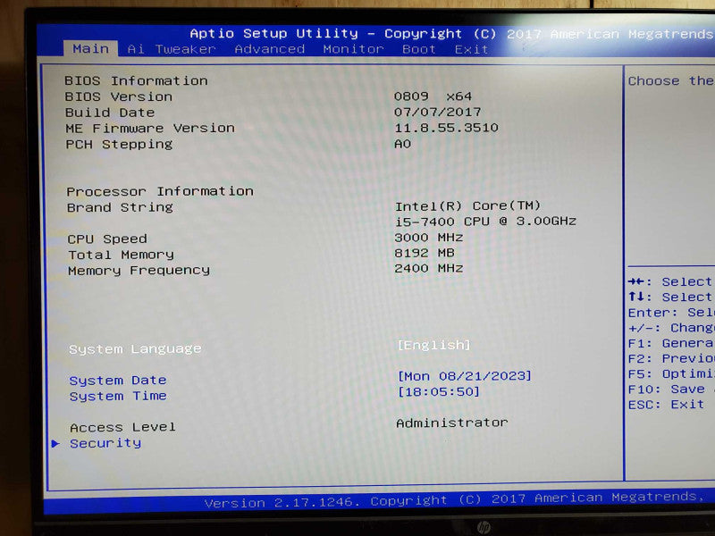 Custom PC - Intel i5-7400 @ 3.00 GHZ 8GB DDR4 500W PSU