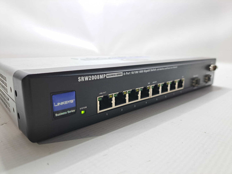 Linksys SRW2008MP 8-Port Gigabit PoE Switch - WebView/Max PoE )