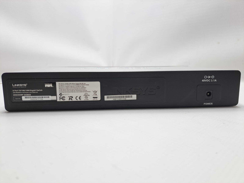 Linksys SRW2008MP 8-Port Gigabit PoE Switch - WebView/Max PoE )
