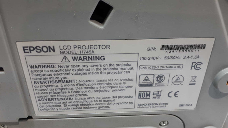 Epson PowerLite 675W H745A 3200 Lumens Ultra Short Throw Projector  &