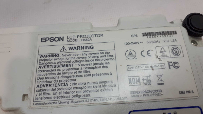 Epson LCD Projector EX3220 H552A 3000 Lumens HDMI 1080p  &