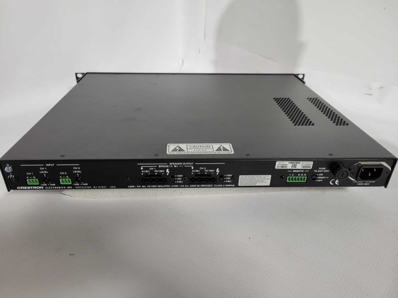 Crestron AMP-2210T Commercial Power Amplifier with rack mount ears !