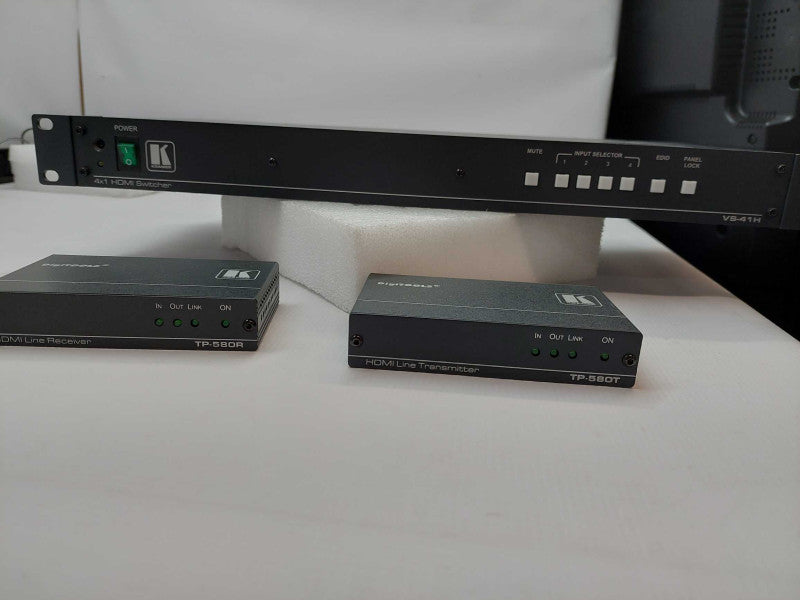 Kramer HDMI Switcher VS-41H & 2-Kramer  HDMI Line ReceiversTP-580R