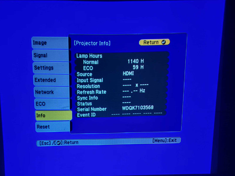 Epson VS240 H719A 3LCD Projector $