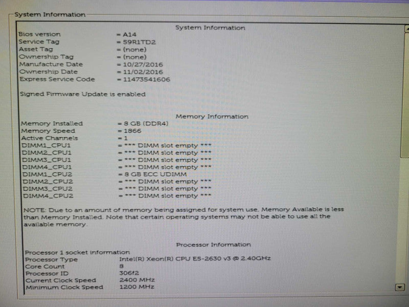Dell PT 7810 - 2x Xeon E5-2630 v3 | 8GB RAM | NO HDD | NO PSU | AMD 5350 GPU