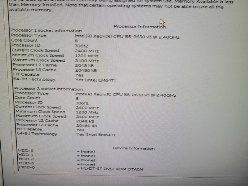 Dell PT 7810 - 2x Xeon E5-2630 v3 | 8GB RAM | NO HDD | NO PSU | AMD 5350 GPU