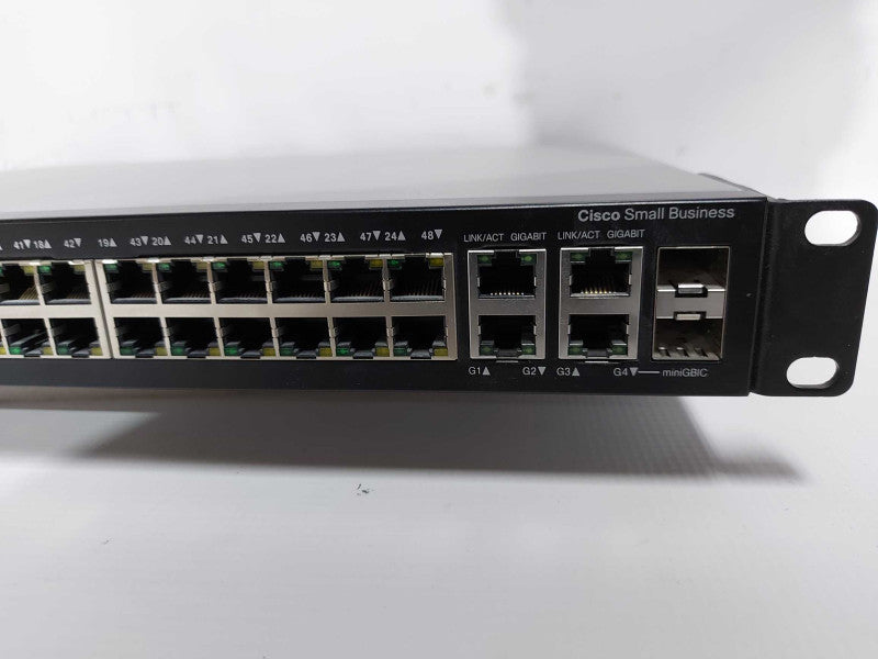 Cisco SF300-48P 48x port fast PoE Managed Switch - Factory Reset #