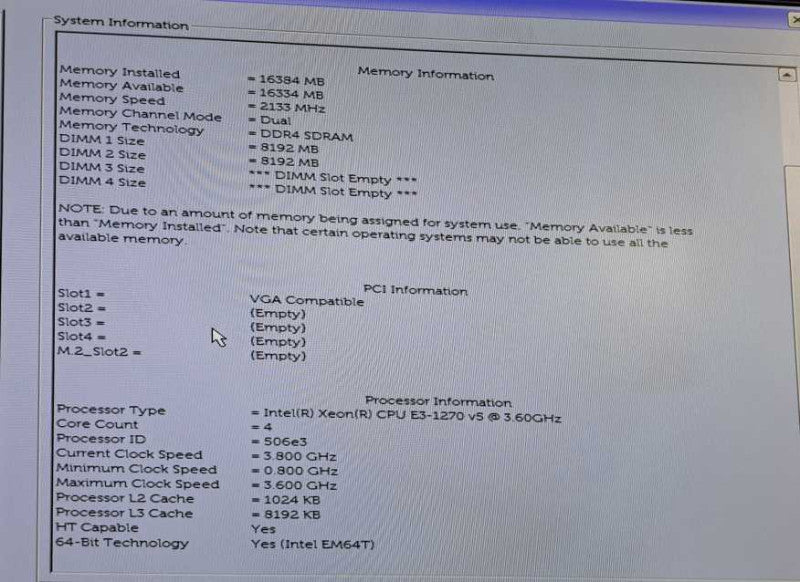 Dell Precision T3620 Xeon E3-1270 v5 @ 3.60GHz 16GB DDR4 W4100 GPU No HDD/OS )