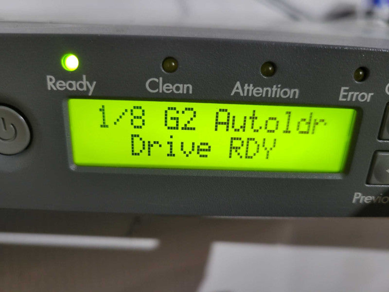 HP StorageWorks 1/8 G2 LVLDC-0501 Tape Autoloader 100-240V 727-333mA 50/60Hz !