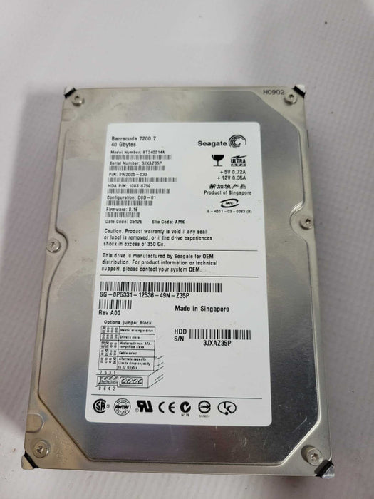 Seagate Barracuda 40GB IDE !